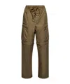 Moncler Straigh-leg Adjustable Trousers In Green