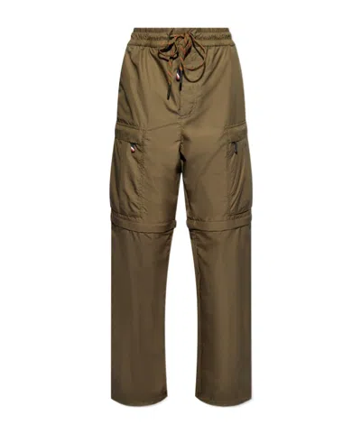 Moncler Straigh-leg Adjustable Trousers In Green