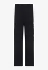 Moncler Straight Cargo Pants In Black