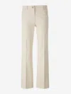 Moncler Gabardine Trousers In Neutral
