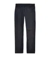 Moncler Straight Fit Jeans In Dark Blue In Blue
