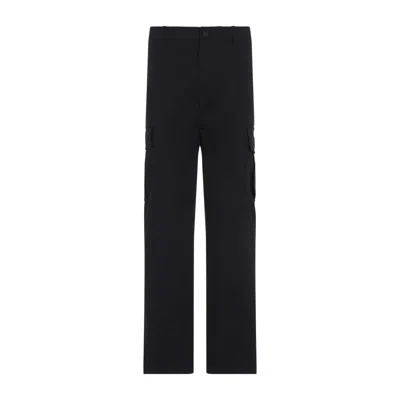 Moncler Straight-leg Black Trousers With Cargo Pockets