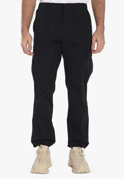 Moncler Straight-leg Cargo Pants In Black