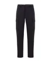 Moncler Gabardine Cargo Trousers In Black