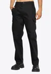 Moncler Straight-leg Chino Pants In Black
