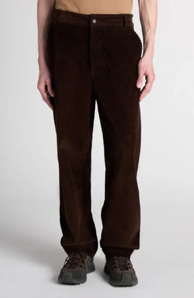 Moncler Straight Leg Corduroy Pants In Purple