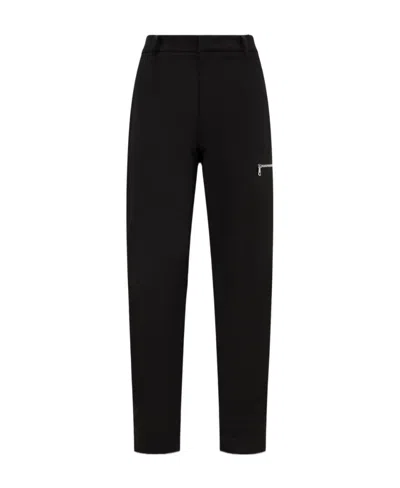Moncler Straight-leg Cut Trousers In Black