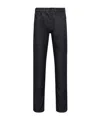 Moncler Kids Embroidered Straight-leg Denim Jeans In Blue
