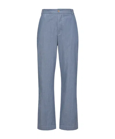 Moncler Straight Leg Jeans In Blue