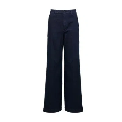 Moncler Straight Leg Pants In Navy