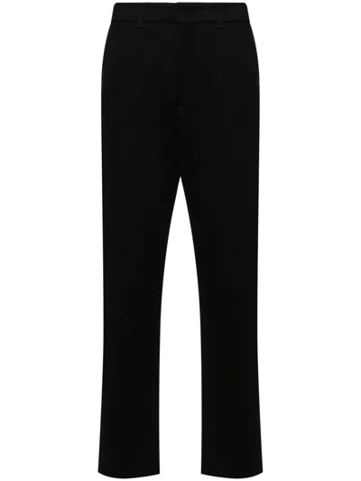 Moncler Straight-leg Jersey Trousers In Black