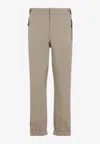 Moncler Grenoble Tapered Fit Trousers In Neutral Palette In Beige