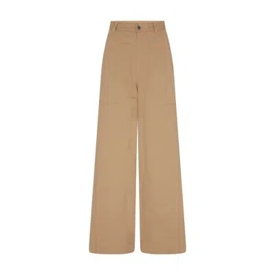 Moncler Straight-leg Pants In Beige