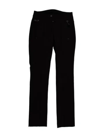 Pre-owned Moncler Straight Leg Pants In Black