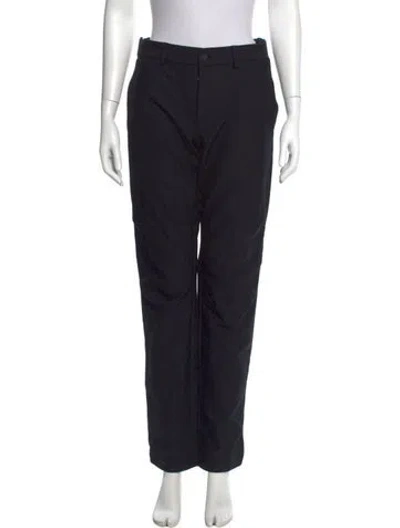 Pre-owned Moncler Straight Leg Pants In Black