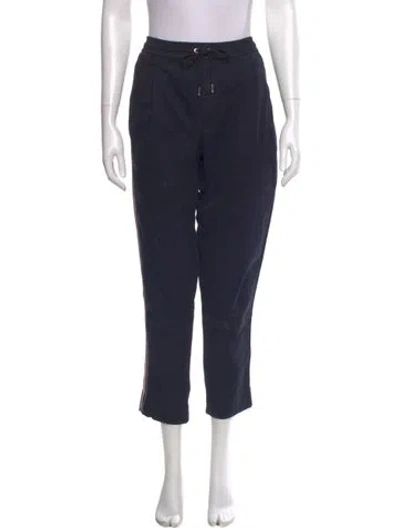 Pre-owned Moncler Straight Leg Pants In Blue