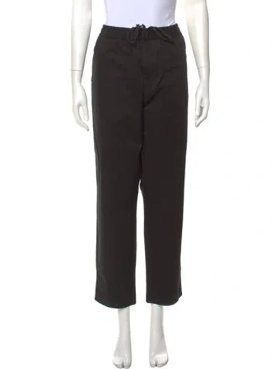 Pre-owned Moncler Straight Leg Pants In Gray