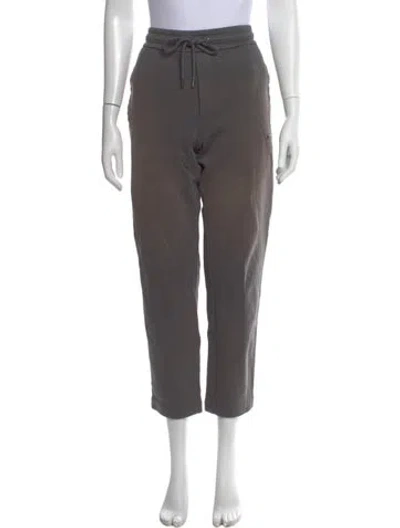Pre-owned Moncler Straight Leg Pants In Gray