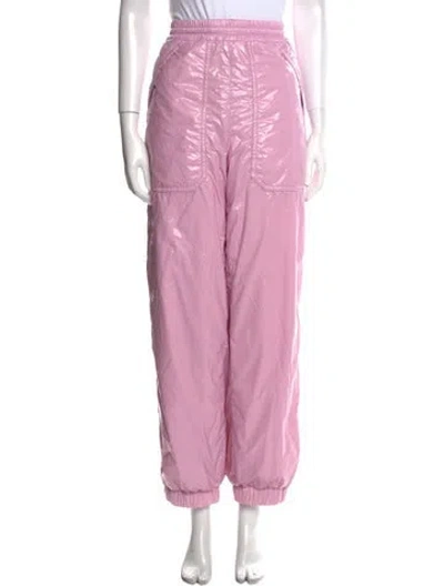 Pre-owned Moncler Straight Leg Pants In Pink