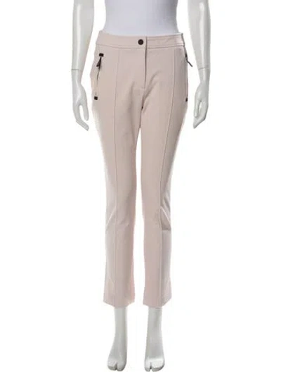 Pre-owned Moncler Straight Leg Pants In Pink
