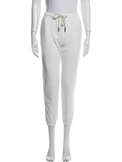 Pre-owned Moncler Straight Leg Pants In White