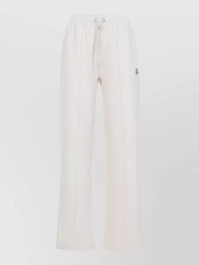 MONCLER STRAIGHT LEG SWEAT TROUSERS SIDE POCKETS