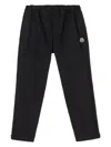 Moncler Stretch-cotton Trousers In Black