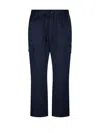 Moncler Straight-leg Trousers In Blue
