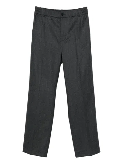 Moncler Straight-leg Trousers In Gray