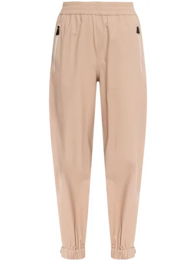 Moncler Straight-leg Trousers In Neutrals