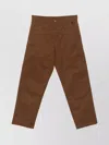 Moncler Straight Leg Trousers Panel Detailing In Brown