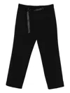 Moncler Straight-leg Trousers With Belt In Black