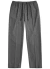 Moncler Straight-leg Woven Trousers In Grey