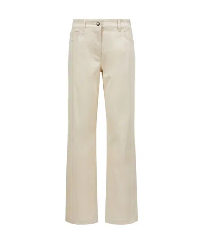 MONCLER MONCLER GABARDINE STRAIGHT LEG TROUSERS