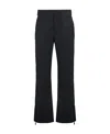 Moncler Straight Ski Trousers In Black