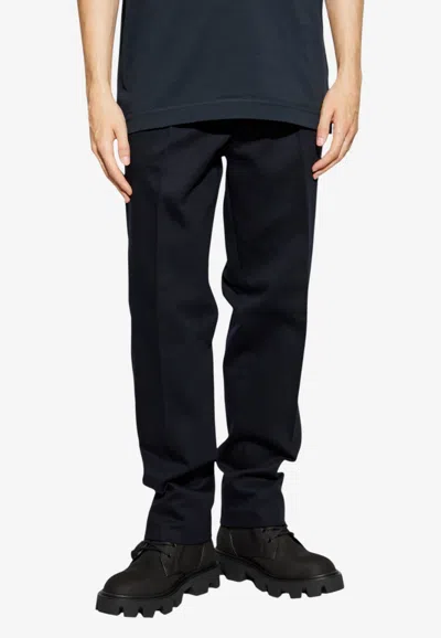 Moncler Straight-leg Tailored Pants In Black