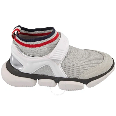 Moncler Strap-fastening Sock Sneakers In White