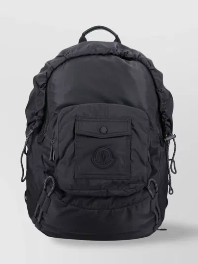 Moncler Straps Adjustables Front Pocket Top Handle In Black