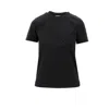 Moncler Crystal Logo Crew Neck T-shirt In Black