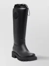 Moncler Rubber Kickstream Boots With Drawstring In Black