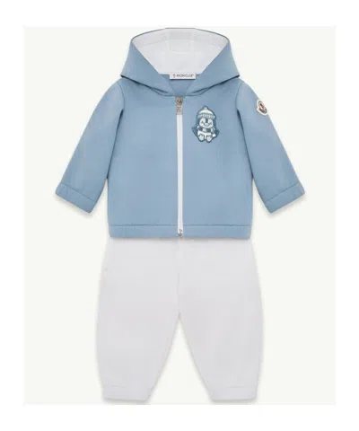 Moncler Stretch Cotton Blend Fleece Set In Multi