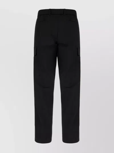 Moncler Stretch Cotton Cargo Pants With Belt Loops