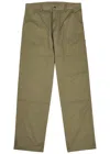 Moncler Stretch-cotton Cargo Trousers In Green