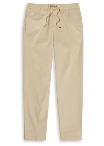 Moncler Stretch-cotton Sweat Trousers In Neutral