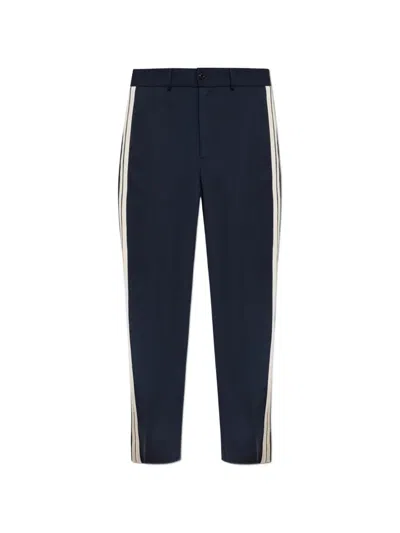Moncler Stretch Ctn-nylon Blend Track Pants Navy In Blue