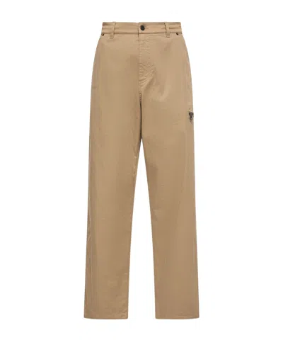 Moncler Stretch Gabardine Pants In Nude