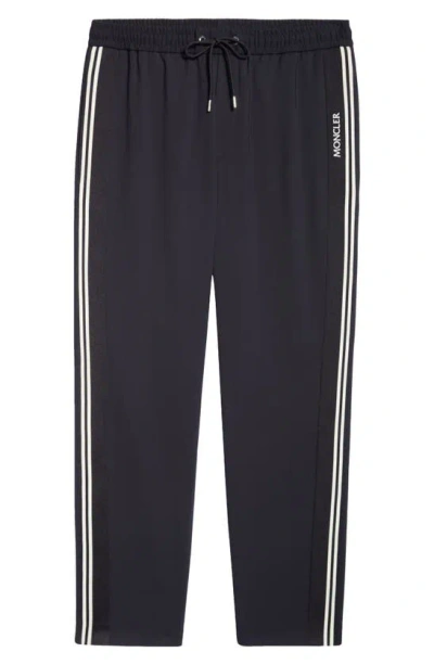 Moncler Stretch Gabardine Track Pants In Deep Indigo