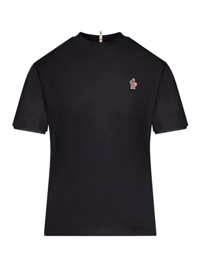 Moncler Stretch Jersey T-shirt In Blue