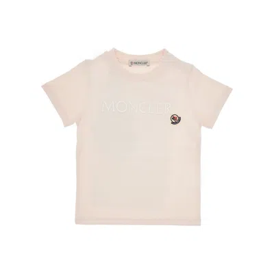 Moncler Stretch Jersey T-shirt Kids In Pink