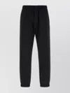 Moncler Stretch Nylon Joggers Featuring Elastic Cuffs In Black